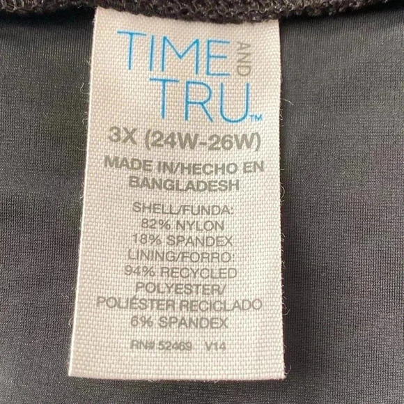 🆕 Time and Tru  Women's Plus Solid Adjustable Swim Skirt 3X🆕 - Picture 8 of 13